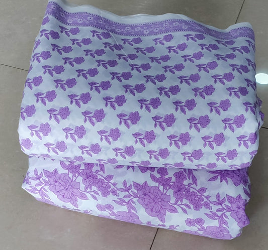 Elegant Hand Block Printed Cotton Top And Bottom Suit Sets