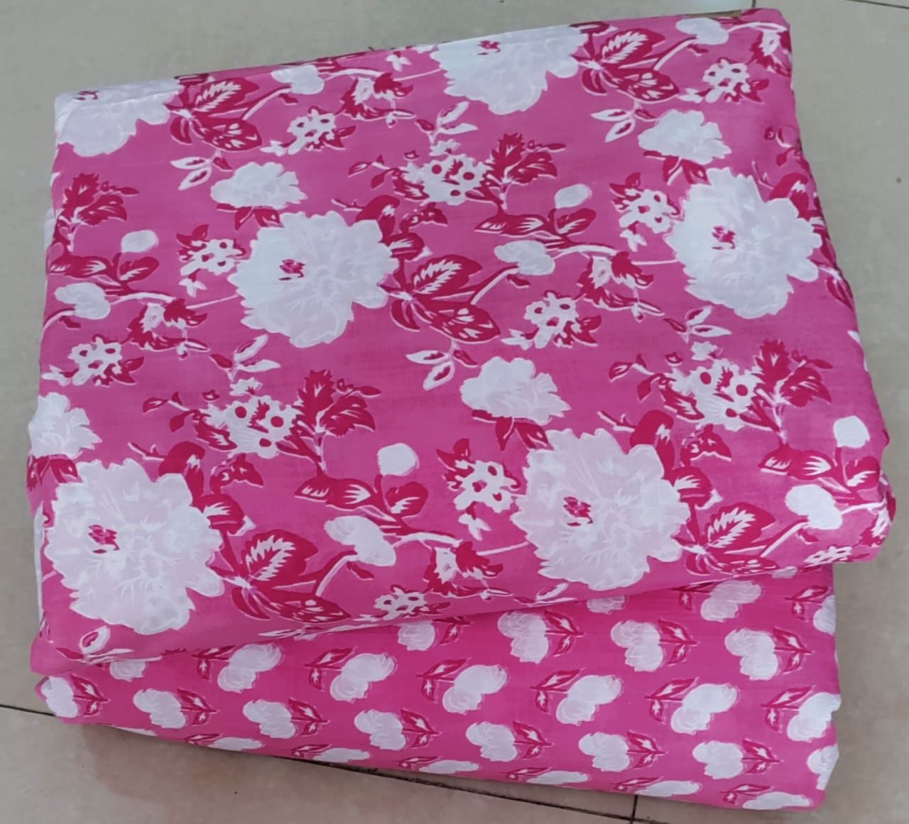 Elegant Hand Block Printed Cotton Top And Bottom Suit Sets