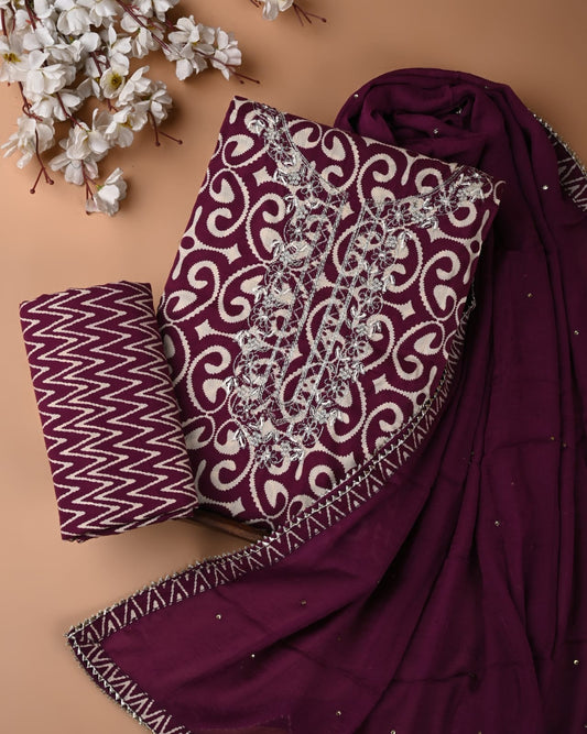 PREMIUM GOTA PATTI COTTON SUIT SET WITH CHIFFON DUPATTA